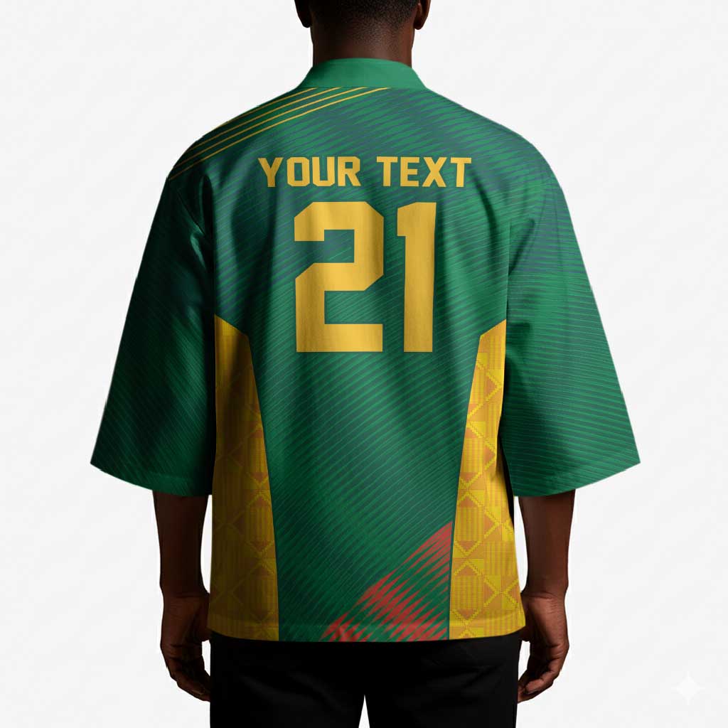 World Football 2026 South Africa Custom Kimono Tradional Protea Kente Pattern - Wonder Print Shop