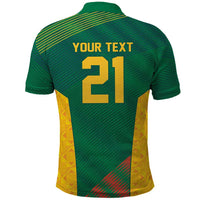 World Football 2026 South Africa Custom Polo Shirt Tradional Protea Kente Pattern - Wonder Print Shop