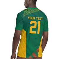 World Football 2026 South Africa Custom Rugby Jersey Tradional Protea Kente Pattern - Wonder Print Shop