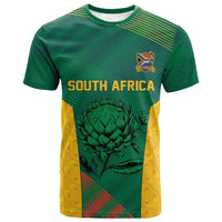 World Football 2026 South Africa Custom T shirt Tradional Protea Kente Pattern - Wonder Print Shop
