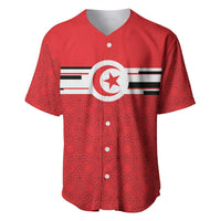 World Football 2026 Tunisia Custom Baseball Jersey Traditional Islamic Motif - Wonder Print Shop