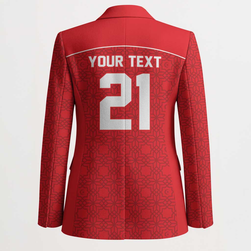 World Football 2026 Tunisia Custom Blazer Traditional Islamic Motif - Wonder Print Shop