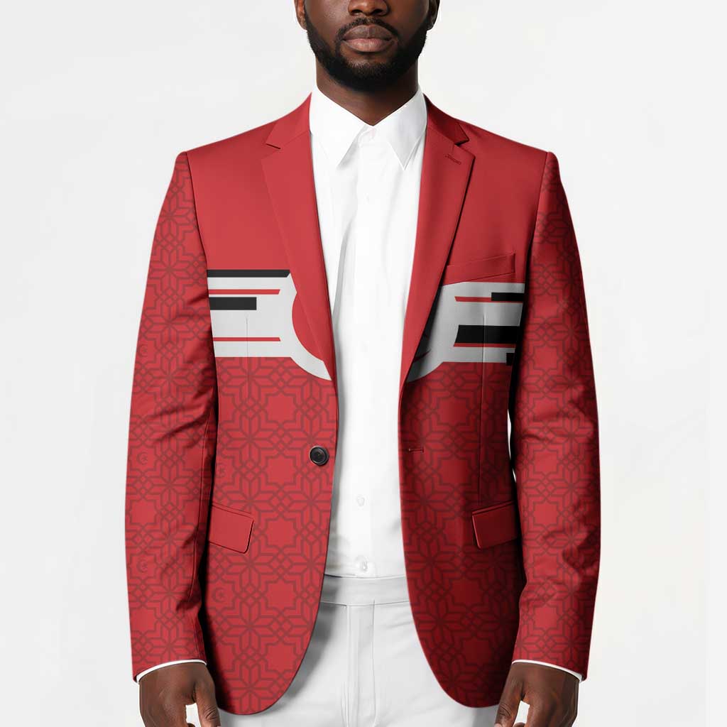 World Football 2026 Tunisia Custom Blazer Traditional Islamic Motif - Wonder Print Shop
