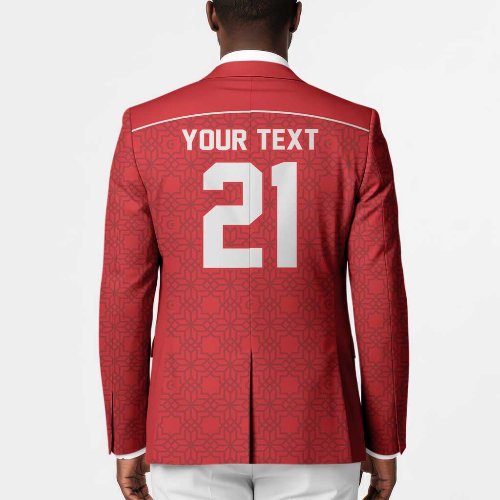 World Football 2026 Tunisia Custom Blazer Traditional Islamic Motif - Wonder Print Shop