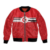 World Football 2026 Tunisia Custom Bomber Jacket Traditional Islamic Motif - Wonder Print Shop
