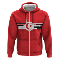 World Football 2026 Tunisia Custom Hoodie Traditional Islamic Motif - Wonder Print Shop