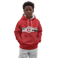 World Football 2026 Tunisia Custom Kid Hoodie Traditional Islamic Motif - Wonder Print Shop