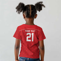 World Football 2026 Tunisia Custom Kid T shirt Traditional Islamic Motif - Wonder Print Shop