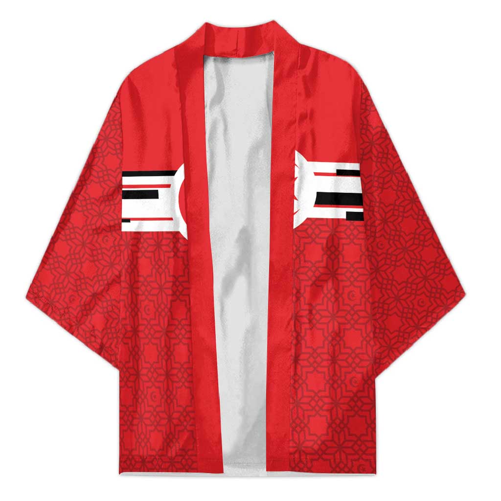 World Football 2026 Tunisia Custom Kimono Traditional Islamic Motif - Wonder Print Shop