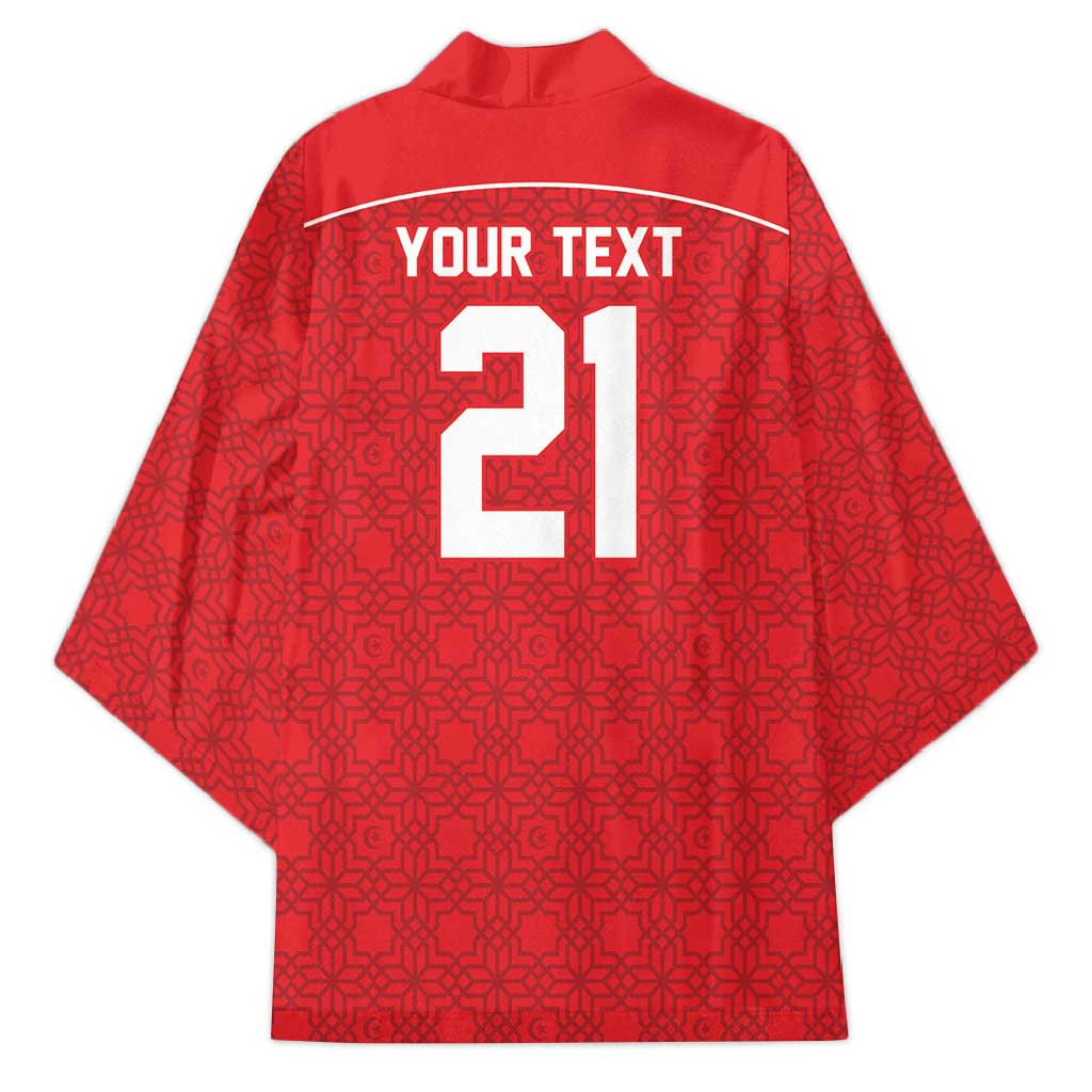 World Football 2026 Tunisia Custom Kimono Traditional Islamic Motif - Wonder Print Shop