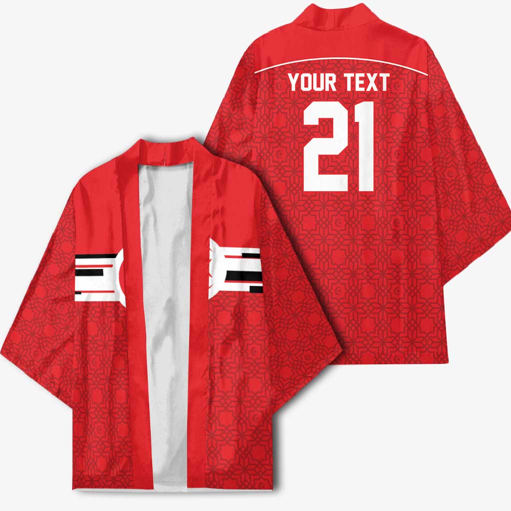 World Football 2026 Tunisia Custom Kimono Traditional Islamic Motif - Wonder Print Shop