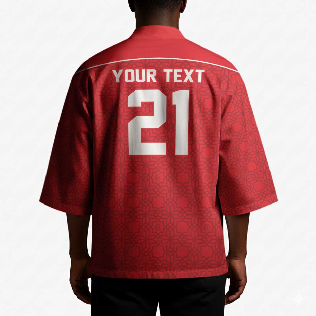 World Football 2026 Tunisia Custom Kimono Traditional Islamic Motif - Wonder Print Shop