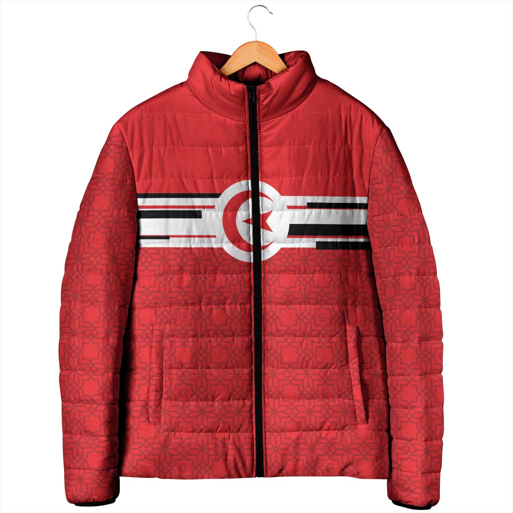 World Football 2026 Tunisia Custom Padded Jacket Traditional Islamic Motif - Wonder Print Shop