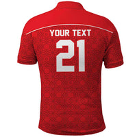 World Football 2026 Tunisia Custom Polo Shirt Traditional Islamic Motif - Wonder Print Shop