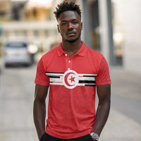 World Football 2026 Tunisia Custom Polo Shirt Traditional Islamic Motif - Wonder Print Shop