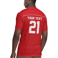World Football 2026 Tunisia Custom Rugby Jersey Traditional Islamic Motif - Wonder Print Shop