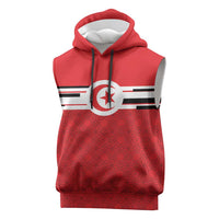 World Football 2026 Tunisia Custom Sleeveless Hoodie Traditional Islamic Motif - Wonder Print Shop