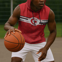 World Football 2026 Tunisia Custom Sleeveless Hoodie Traditional Islamic Motif - Wonder Print Shop