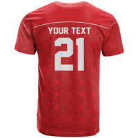 World Football 2026 Tunisia Custom T shirt Traditional Islamic Motif - Wonder Print Shop