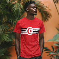World Football 2026 Tunisia Custom T shirt Traditional Islamic Motif - Wonder Print Shop