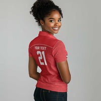 World Football 2026 Tunisia Custom Women Polo Shirt Traditional Islamic Motif - Wonder Print Shop