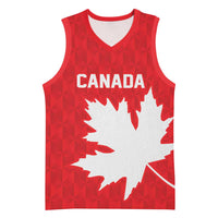 World Football 2026 Canada Custom Basketball Jersey Canucks Maple Leaf Pattern - Wonder Print Shop