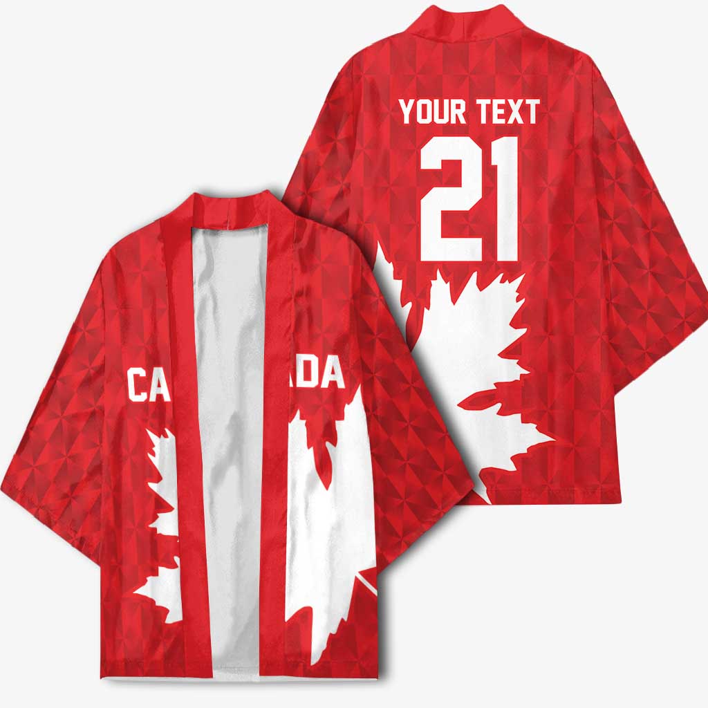 World Football 2026 Canada Custom Kimono Canucks Maple Leaf Pattern - Wonder Print Shop
