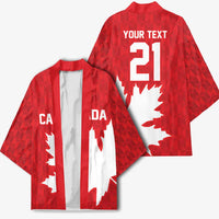 World Football 2026 Canada Custom Kimono Canucks Maple Leaf Pattern - Wonder Print Shop