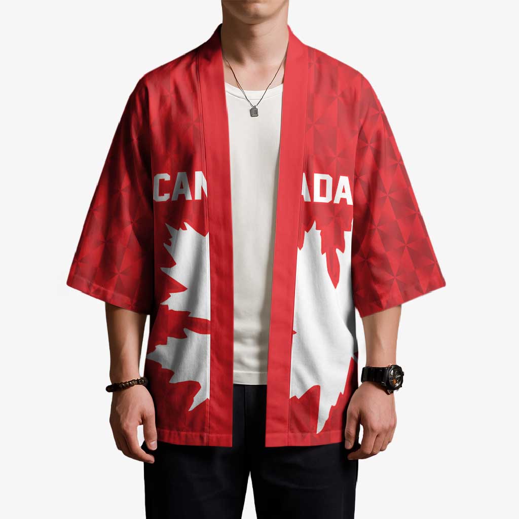 World Football 2026 Canada Custom Kimono Canucks Maple Leaf Pattern - Wonder Print Shop