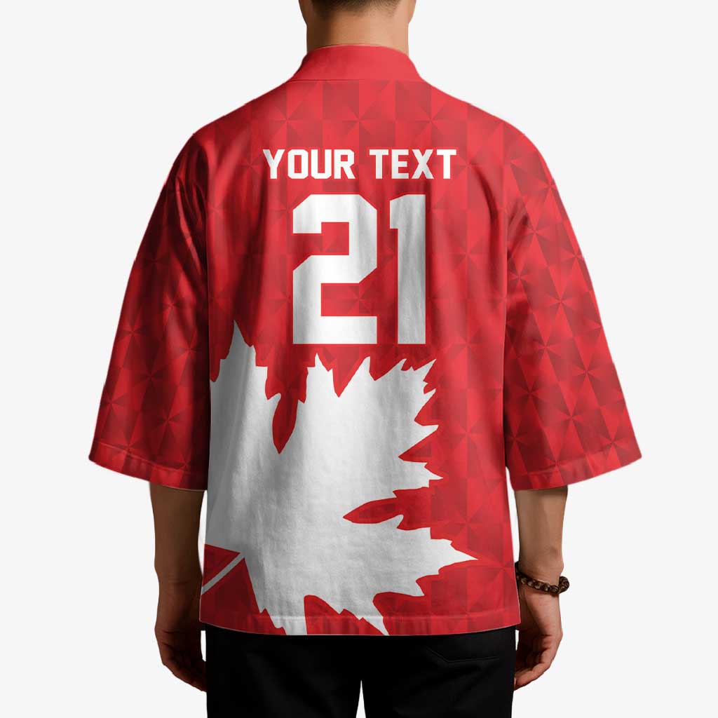 World Football 2026 Canada Custom Kimono Canucks Maple Leaf Pattern - Wonder Print Shop