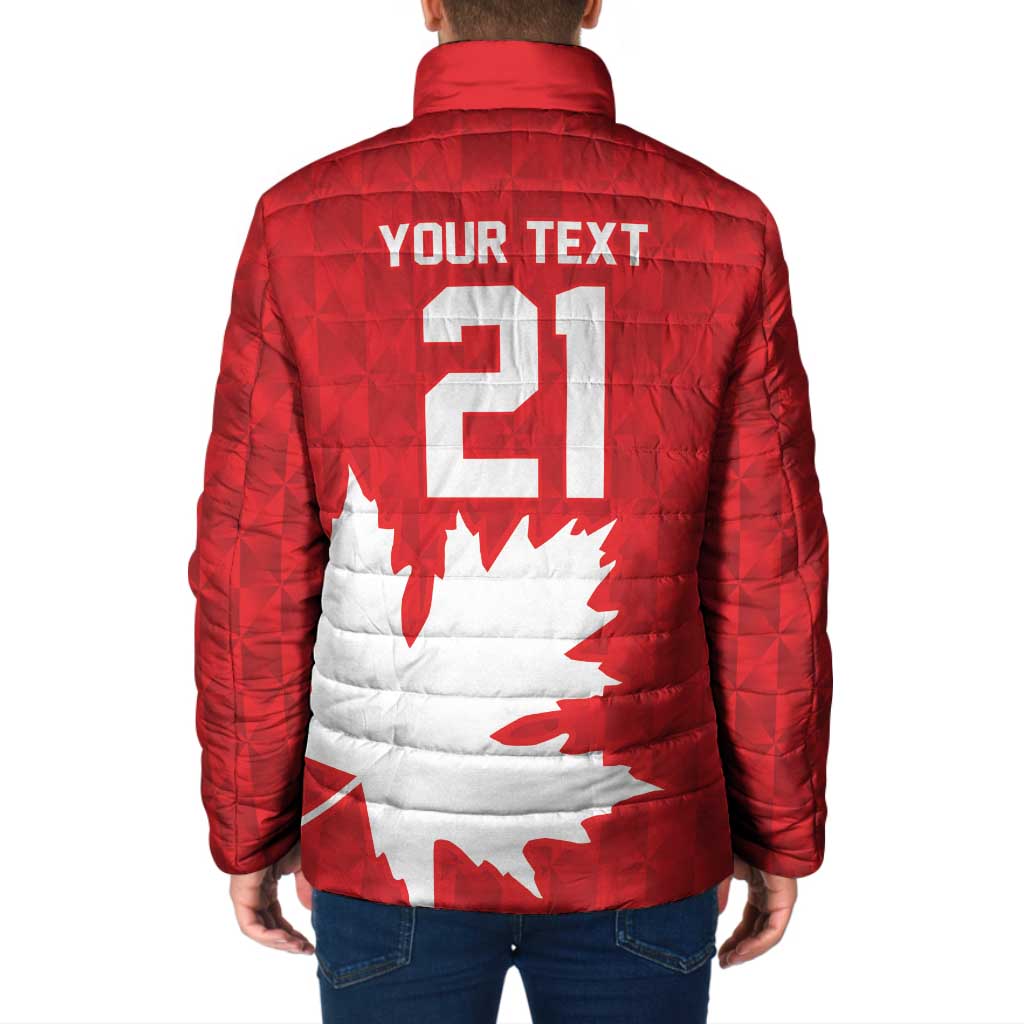 World Football 2026 Canada Custom Padded Jacket Canucks Maple Leaf Pattern - Wonder Print Shop