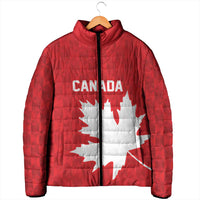 World Football 2026 Canada Custom Padded Jacket Canucks Maple Leaf Pattern - Wonder Print Shop