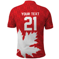 World Football 2026 Canada Custom Polo Shirt Canucks Maple Leaf Pattern - Wonder Print Shop