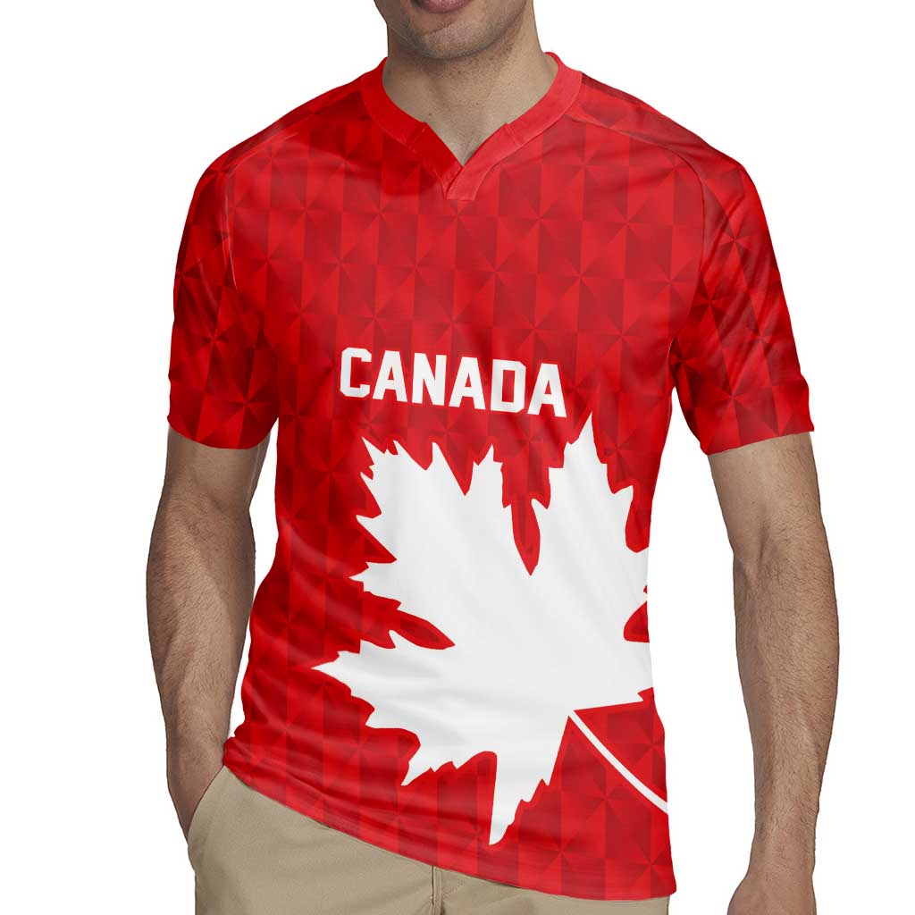 World Football 2026 Canada Custom Rugby Jersey Canucks Maple Leaf Pattern - Wonder Print Shop
