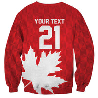 World Football 2026 Canada Custom Sweatshirt Canucks Maple Leaf Pattern - Wonder Print Shop