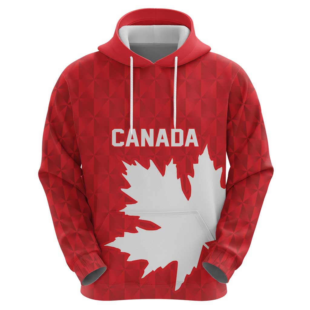 World Football 2026 Canada Custom Zip Hoodie Canucks Maple Leaf Pattern - Wonder Print Shop