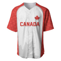 World Football 2026 Canada Custom Baseball Jersey Maple Leaf Seamless Pattern - Wonder Print Shop