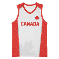 World Football 2026 Canada Custom Basketball Jersey Maple Leaf Seamless Pattern - Wonder Print Shop