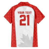 World Football 2026 Canada Custom Hawaiian Shirt Maple Leaf Seamless Pattern - Wonder Print Shop
