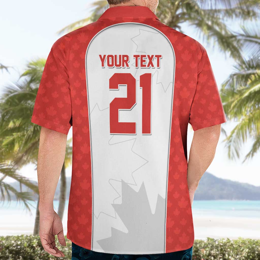 World Football 2026 Canada Custom Hawaiian Shirt Maple Leaf Seamless Pattern - Wonder Print Shop