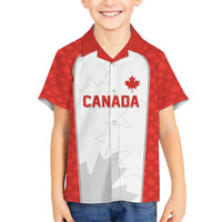 World Football 2026 Canada Custom Hawaiian Shirt Maple Leaf Seamless Pattern - Wonder Print Shop