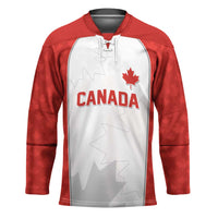 World Football 2026 Canada Custom Hockey Jersey Maple Leaf Seamless Pattern - Wonder Print Shop