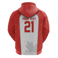 World Football 2026 Canada Custom Hoodie Maple Leaf Seamless Pattern - Wonder Print Shop
