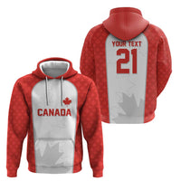 World Football 2026 Canada Custom Hoodie Maple Leaf Seamless Pattern - Wonder Print Shop