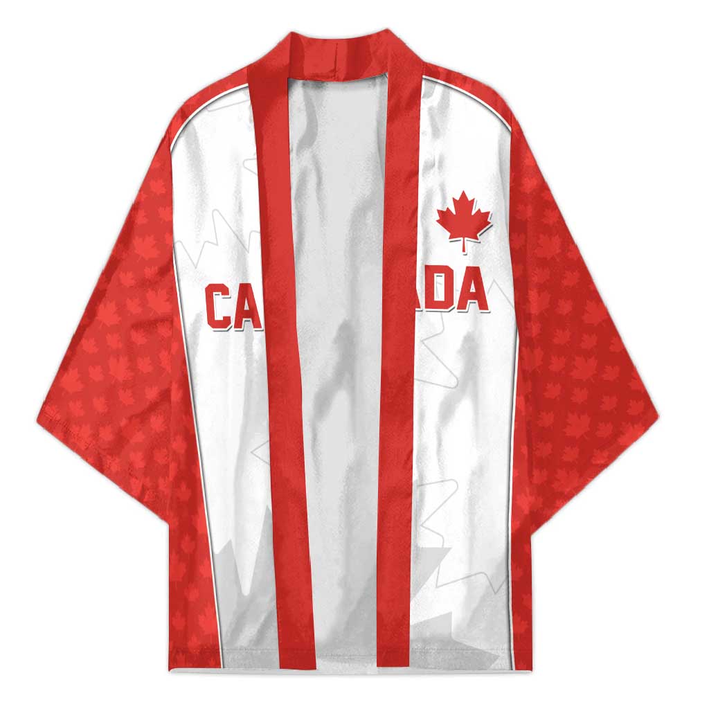 World Football 2026 Canada Custom Kimono Maple Leaf Seamless Pattern - Wonder Print Shop