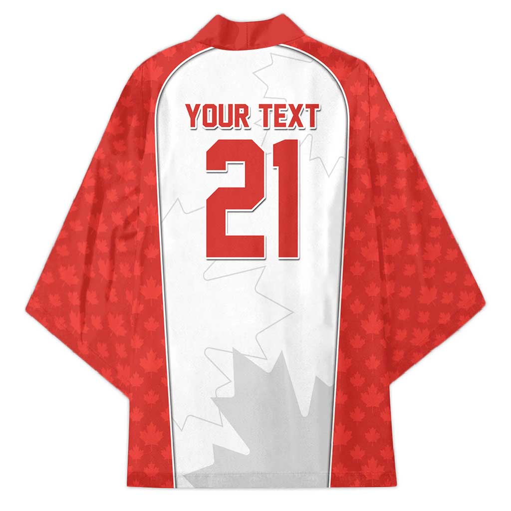 World Football 2026 Canada Custom Kimono Maple Leaf Seamless Pattern - Wonder Print Shop