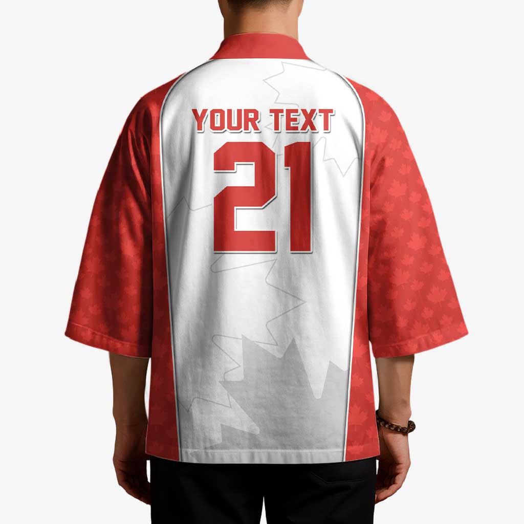 World Football 2026 Canada Custom Kimono Maple Leaf Seamless Pattern - Wonder Print Shop
