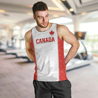 World Football 2026 Canada Custom Men Tank Top Maple Leaf Seamless Pattern - Wonder Print Shop