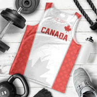 World Football 2026 Canada Custom Men Tank Top Maple Leaf Seamless Pattern - Wonder Print Shop