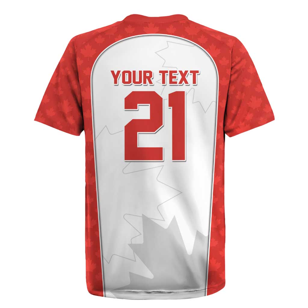 World Football 2026 Canada Custom Rugby Jersey Maple Leaf Seamless Pattern - Wonder Print Shop